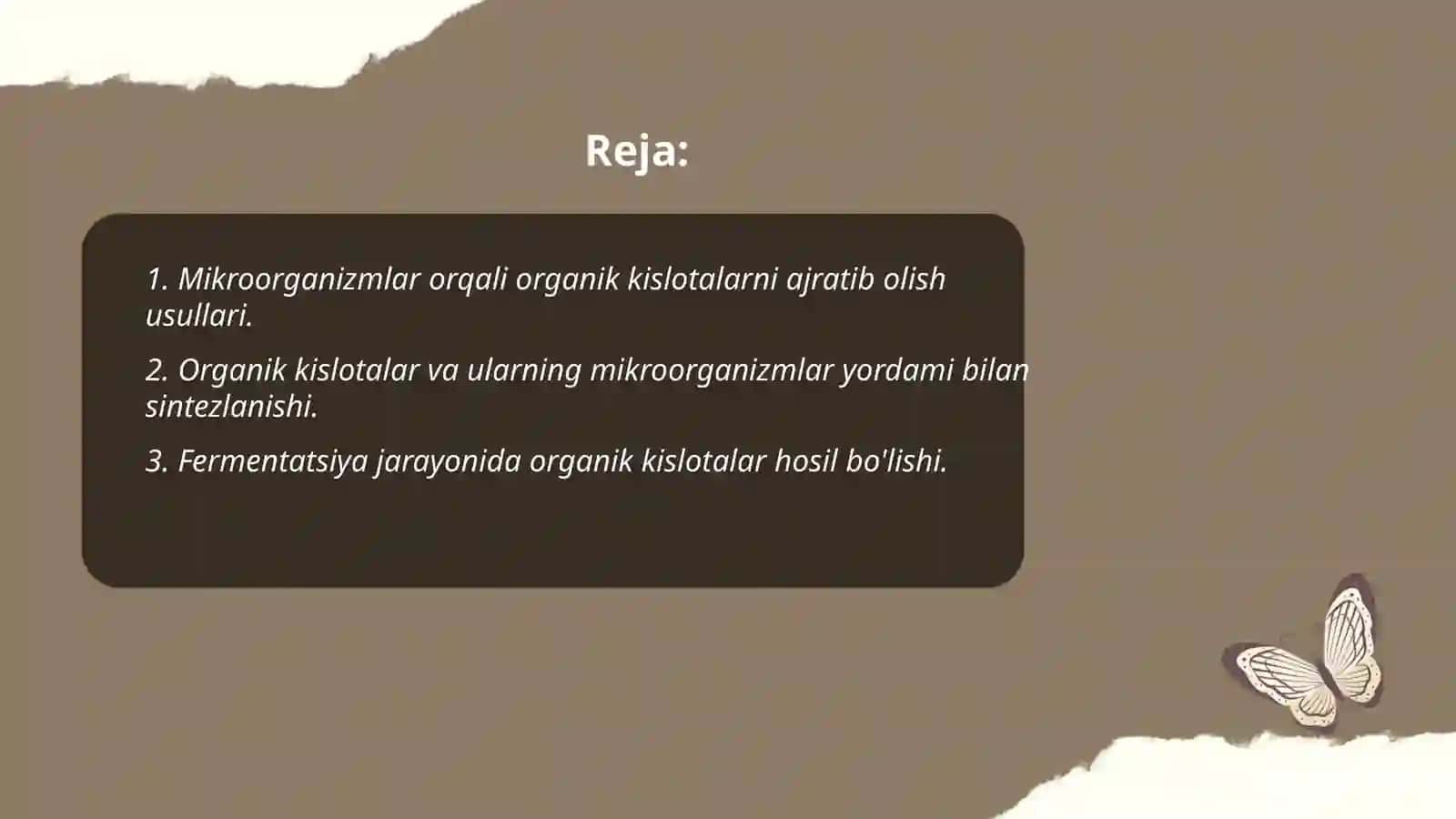 Mikroorganizmlar orqali organik kislotalarni ajratib olish usullari 2
