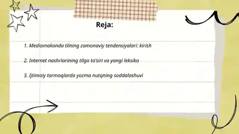 Zamonaviy tendensiyalar 2