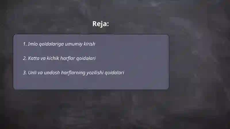 Imlo qoidalari 2