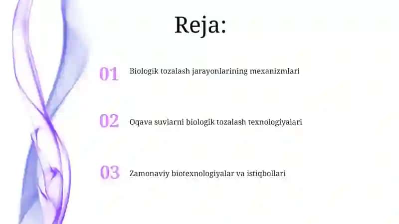 Oqava suvlarni tozalash biotexnologiyasi 2