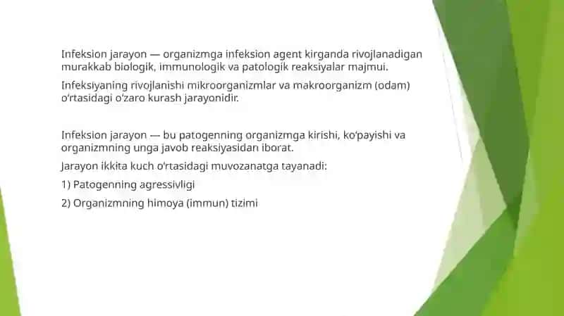 Umumiy infeksiya jarayon haqida tushuncha 2