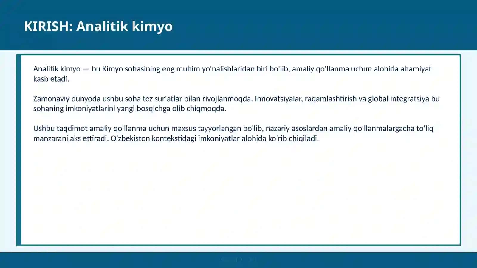 Titrimetrik — amaliy qo'llanma 2