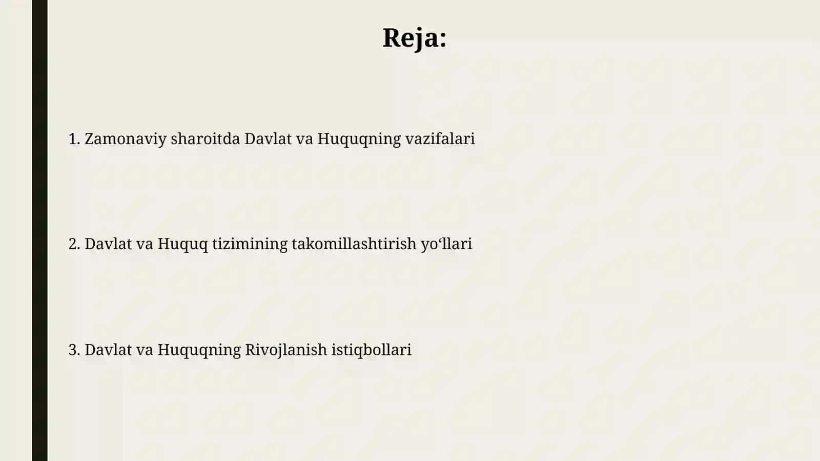 Davlat va huquqning rivojlanish istiqbollarivayoʻllari 2