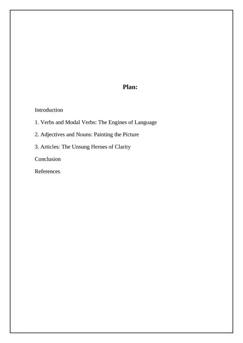 Verbs and Modal Verbs: The Engines of Language 2
