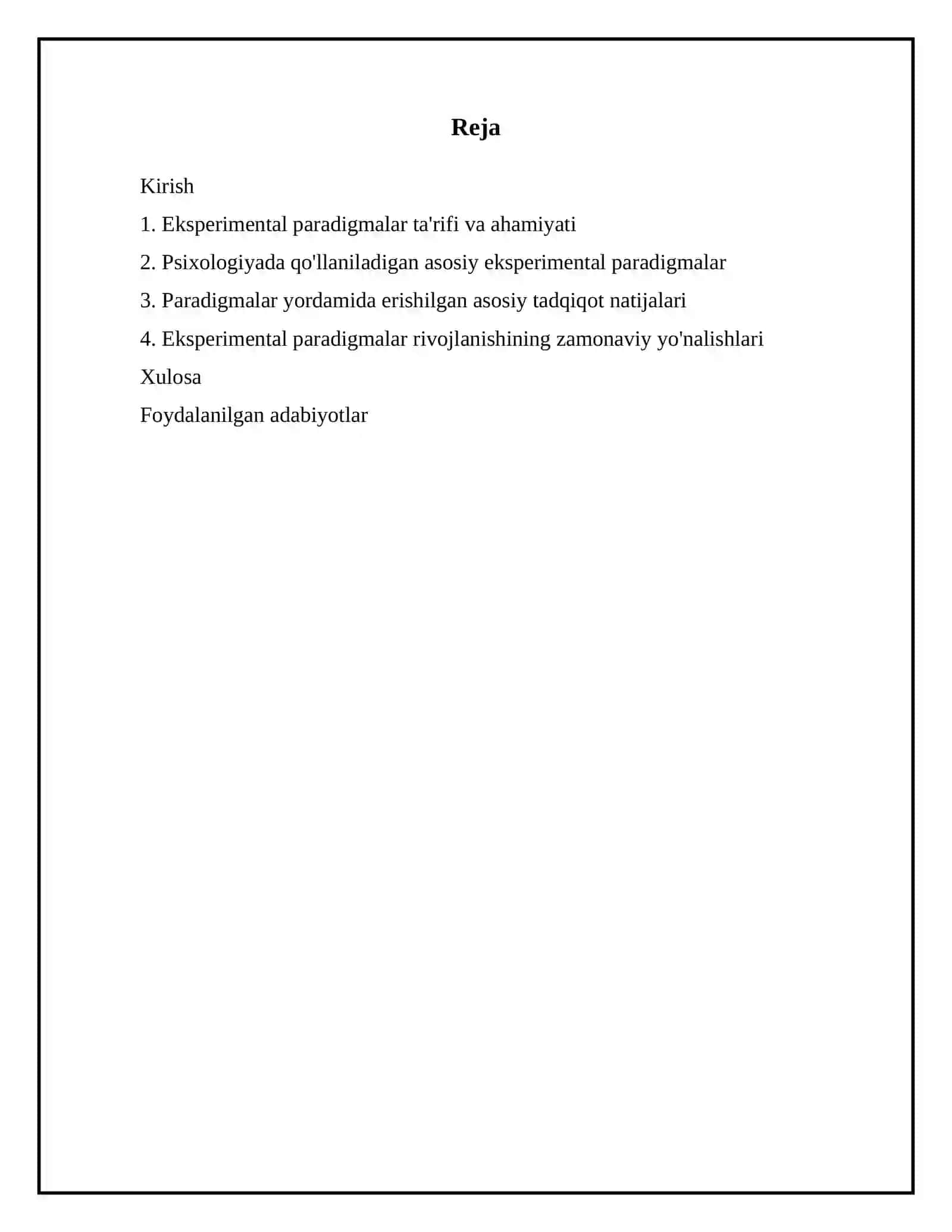 Psixologiyada eksperimental paradigma 2