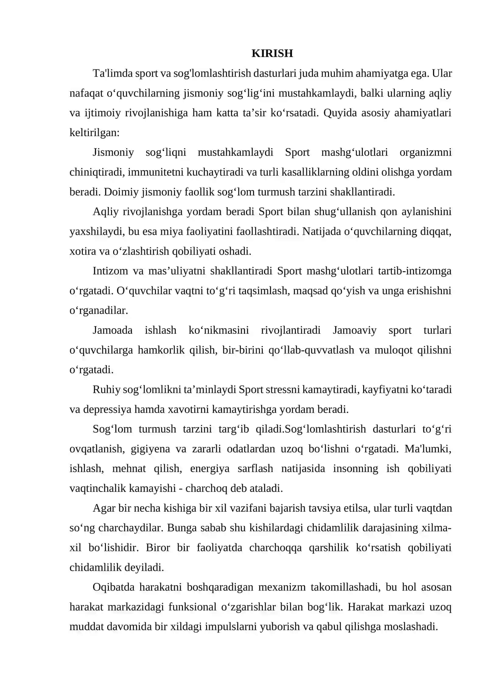 TA'LIMDA SPORT VA SOG'LOMLASHTIRISH DASTURLARINING AHAMIYATI 2