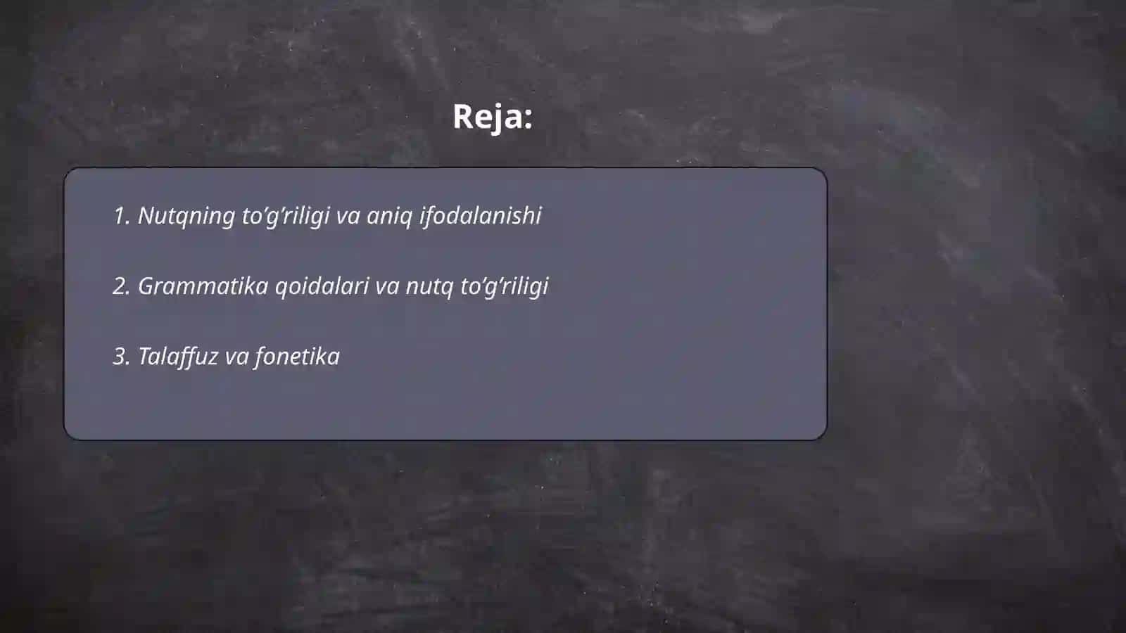 Nutqning To'g'riligi 2