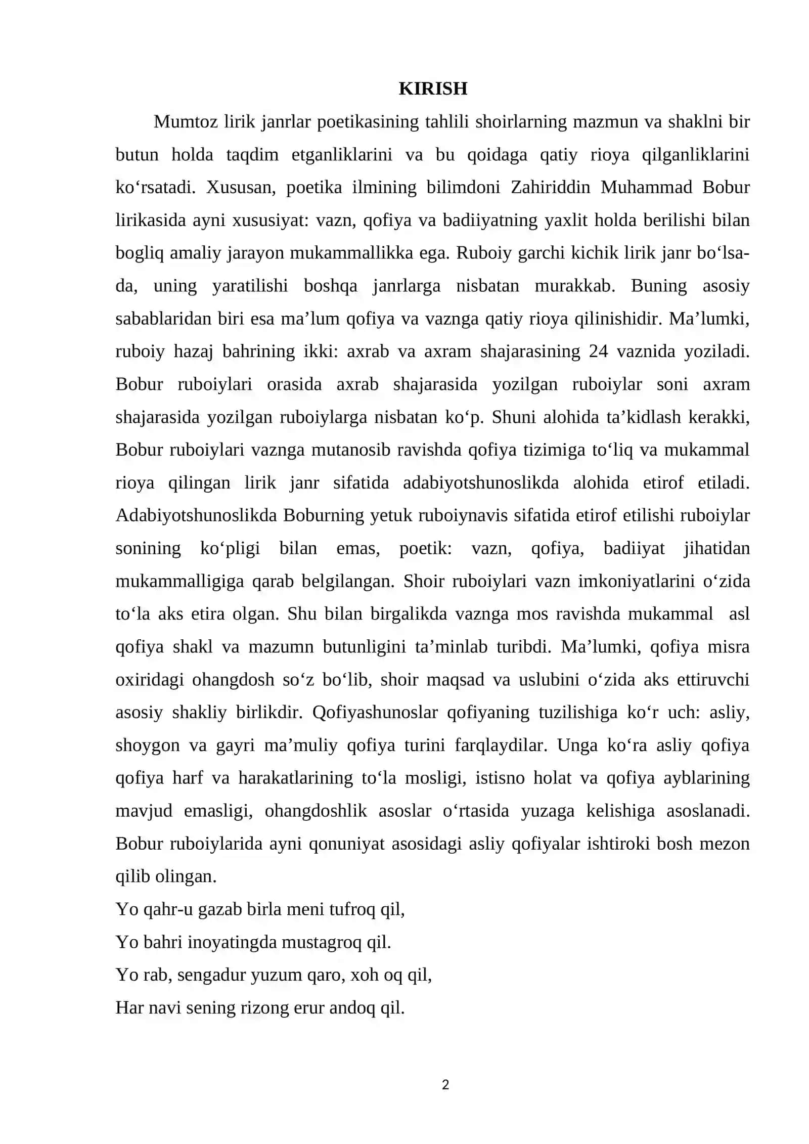 Bobur ruboiylarini oʻrganishda lugʻat ustida ishlash 2