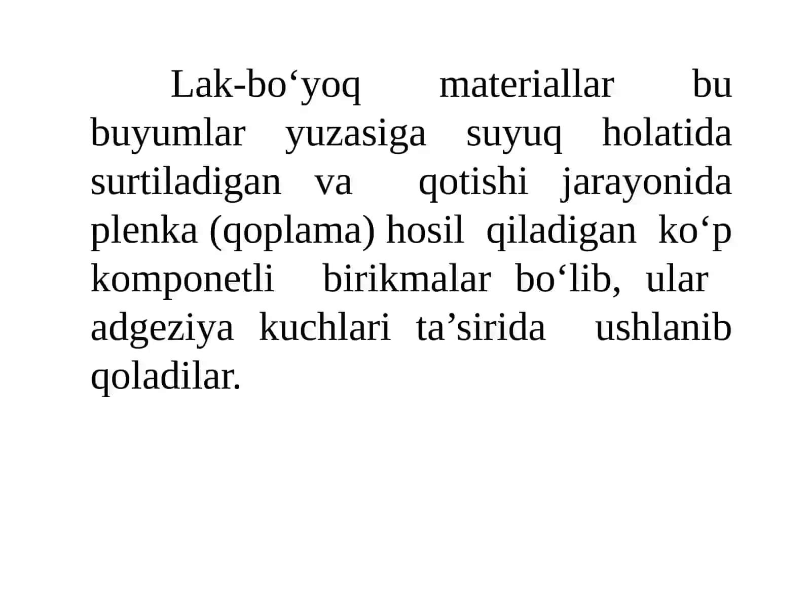 Lak-bo‘yoq qoplamalar 2