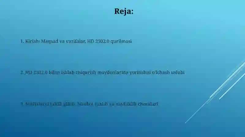 Ishlab chiqarish maydonlarida HD 2302.0. Asbobi yordamida yoritilganlik darajasini aniqlash 2
