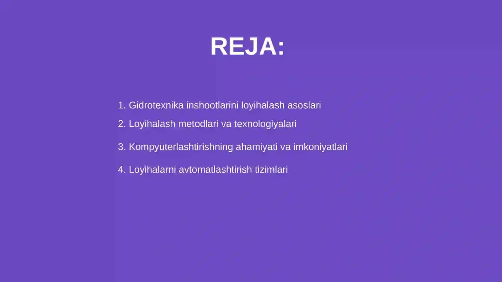 Gidrotexnika inshootlarini loyihalash usullari 2