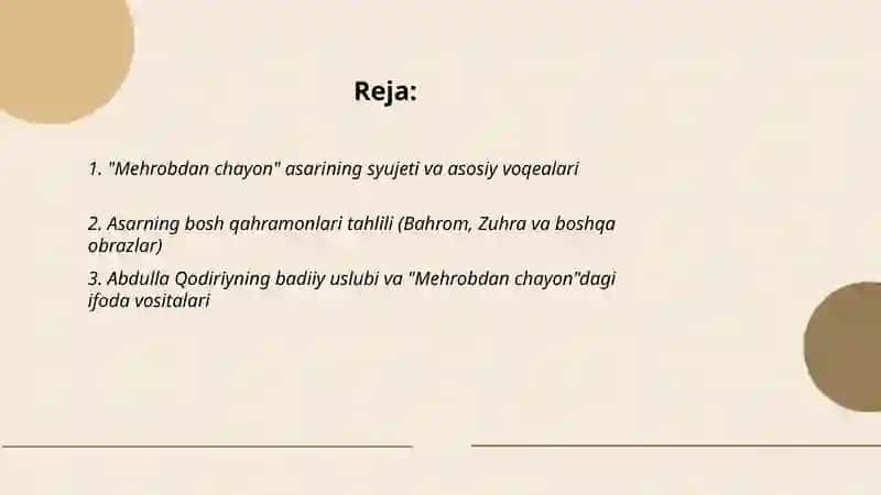 Mehrobdan chayon 2