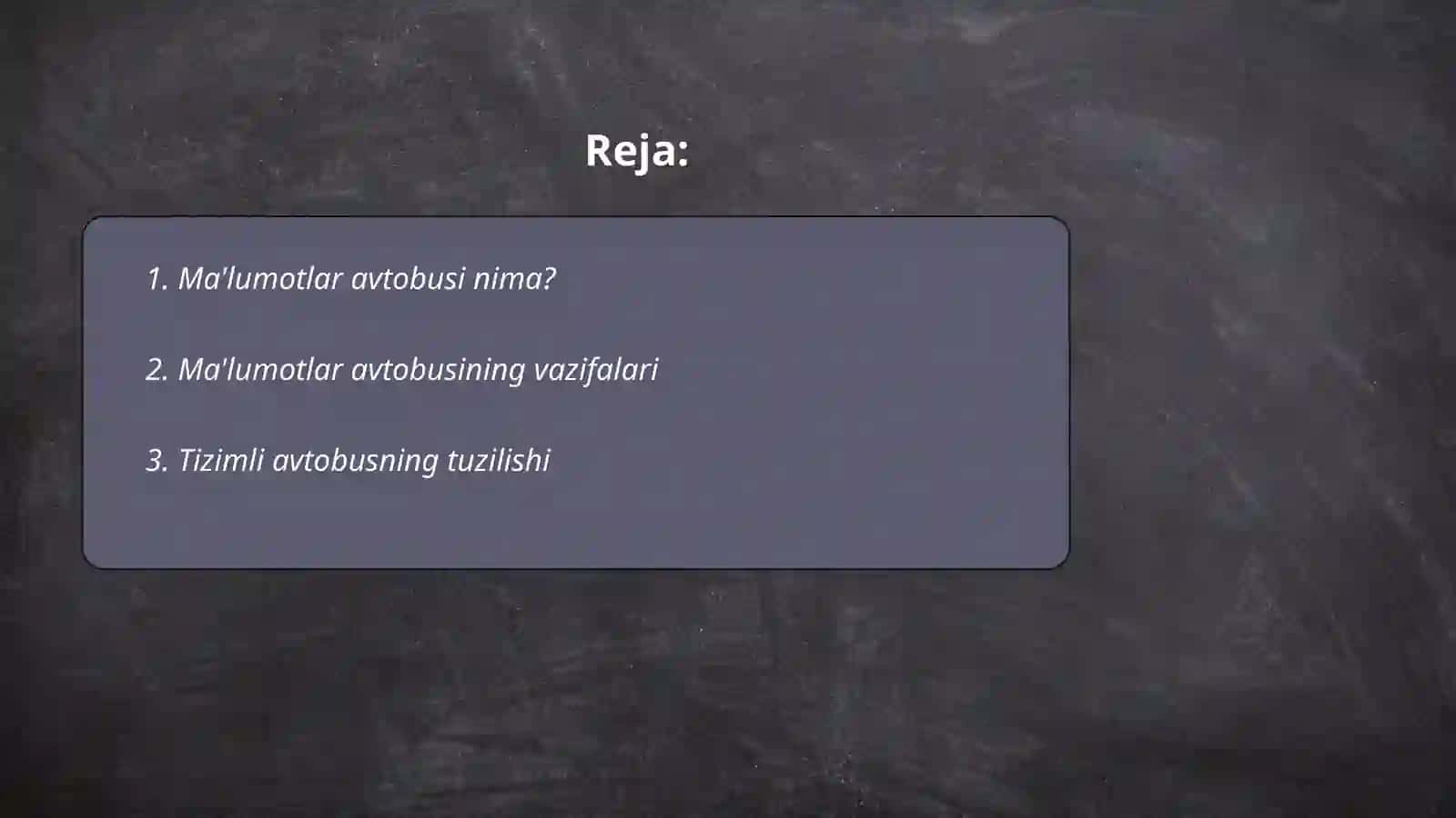 Ma'lumotlar avtobusi 2
