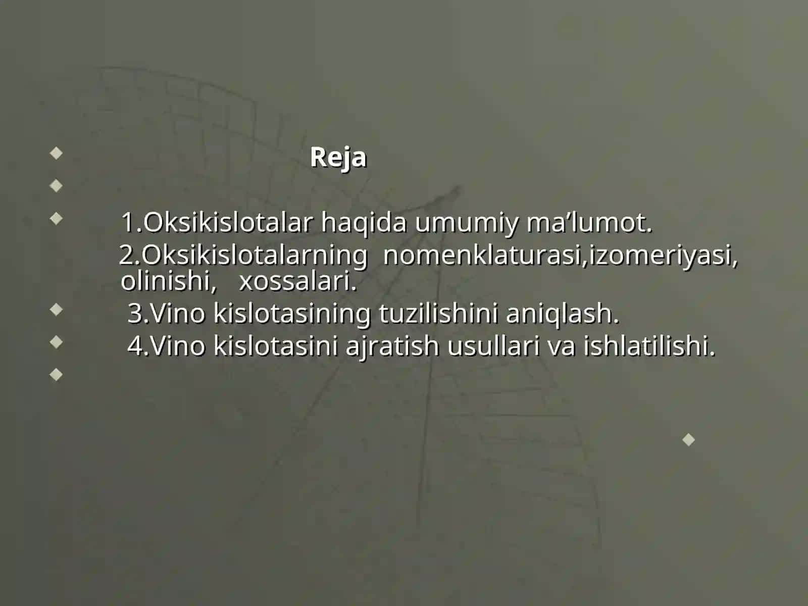 Vino kislotasi va uning o’ziga xos xususiyatlari 2