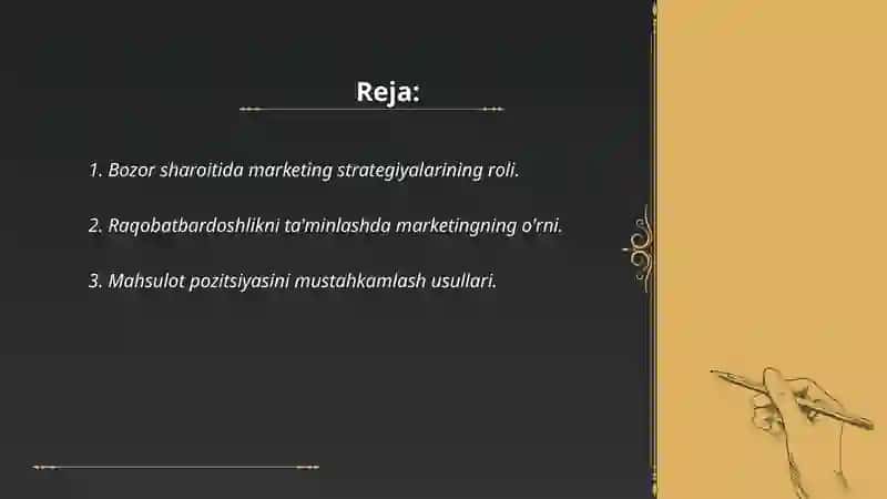 Bozor sharoitida marketingni axamiyati 2