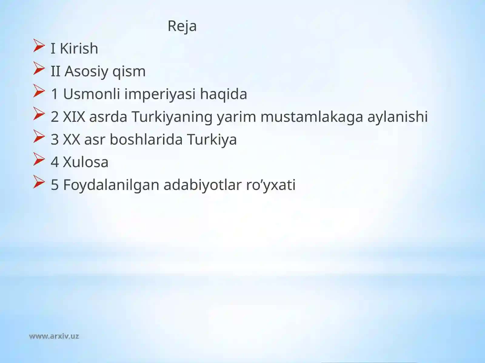 XIX asrda Arab sharqi va Usmonlilar imperiyasi 2