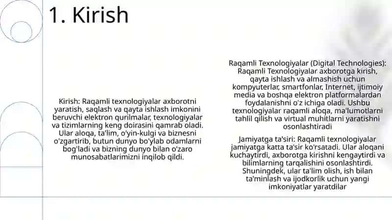 Raqamli Texnologiyalar 2