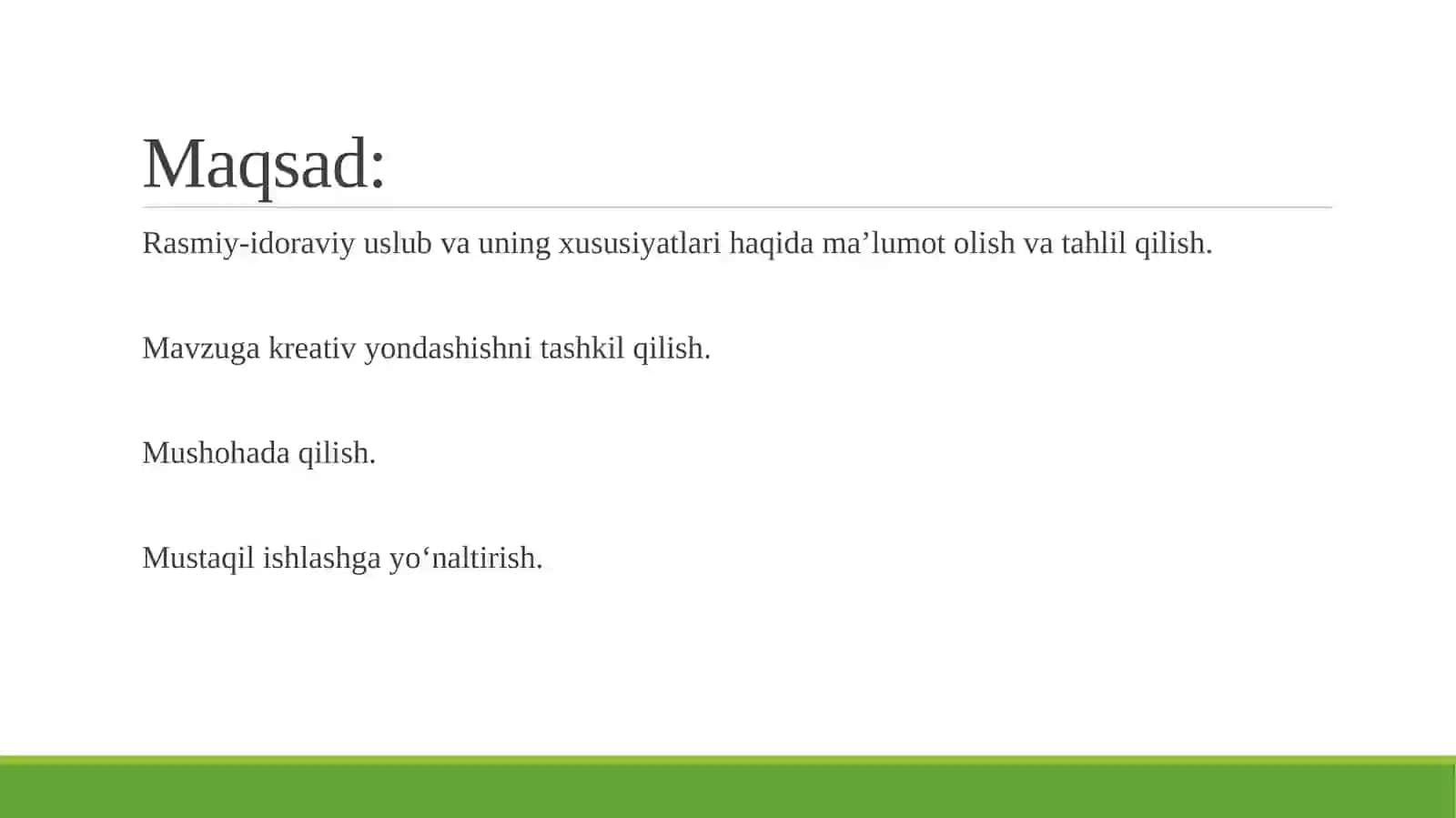 O‘zbek Tilining Sohada Qo‘llanishi 2