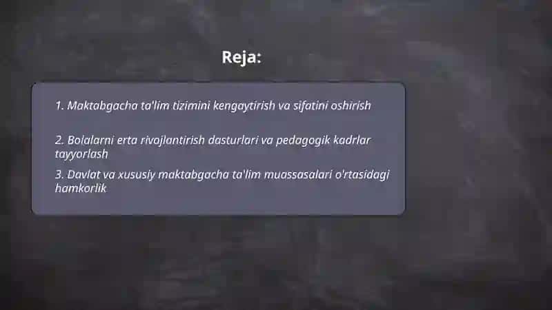 O'zbekiston Respublikasida ijtimoiy sohadagi o'zgarishlar 2