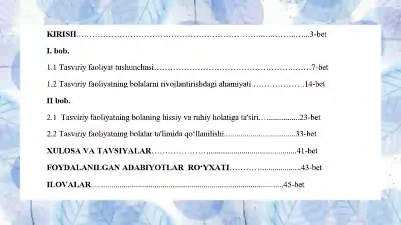 Bolalarni har tomonlama rivojlantirishda tasviriy faoliyatning ahamiyati 2