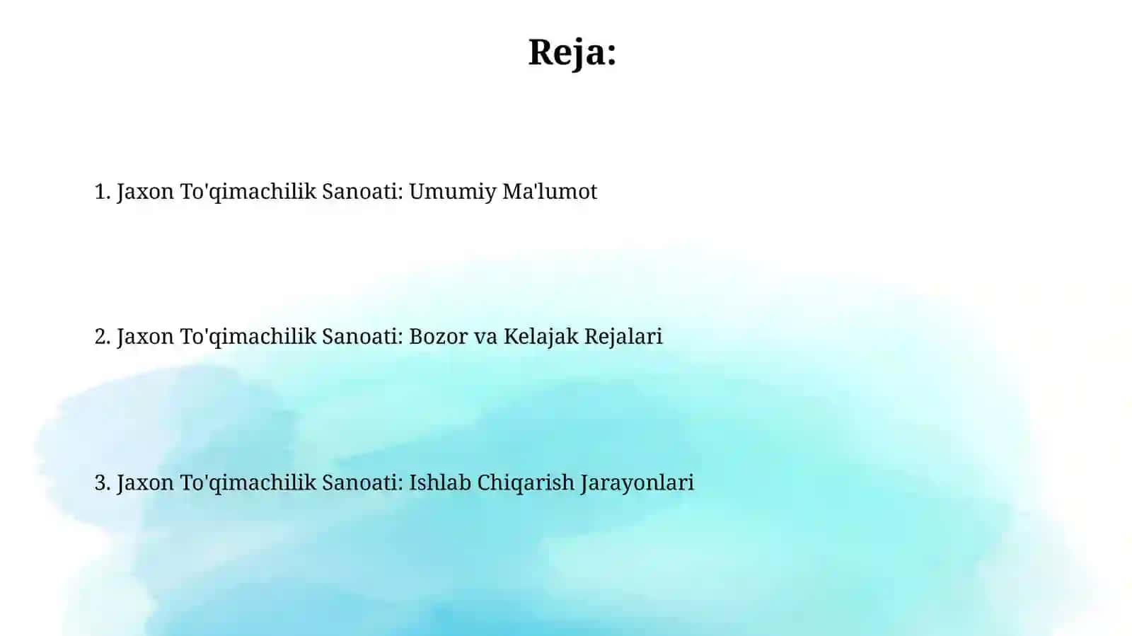 Jaxon To'qimachilik Sanoati: Umumiy Ma'lumot 2