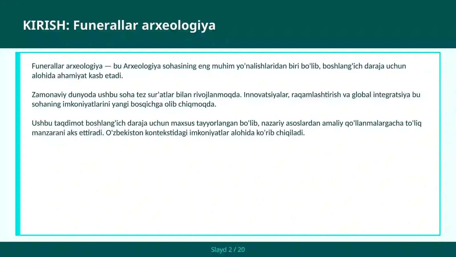 Funerallar arxeologiya 2