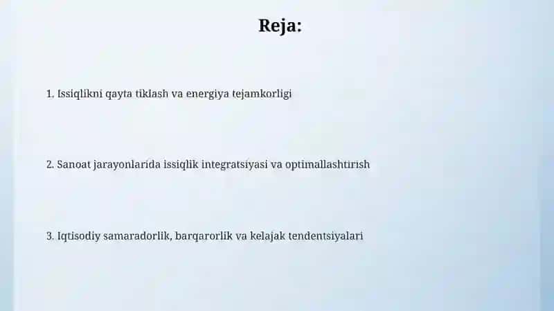Texnologik Jarayonlarda Issiqlik Energiyasidan Samarali Foydalanish 2