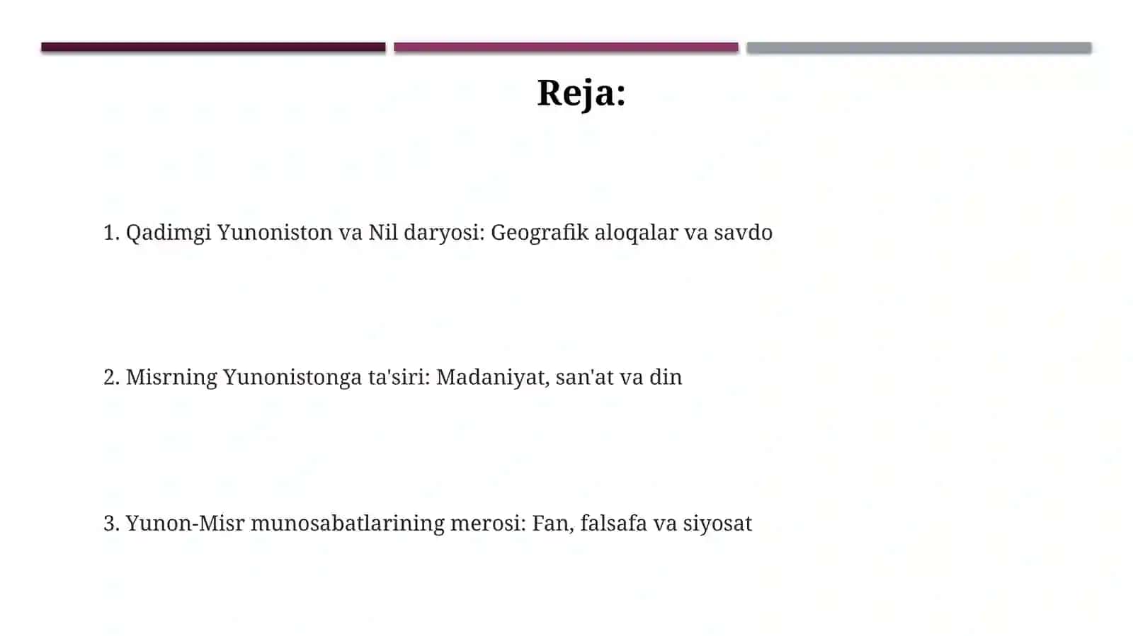 Qadimgi Yunoniston va Nil daryosi 2