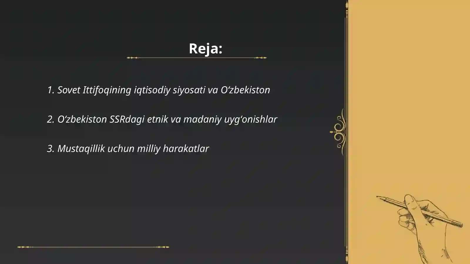 Mustaqillikka erishishi arafasida Oʻzbekistondagi ijtimoiy-siyosiy jarayonlar 2