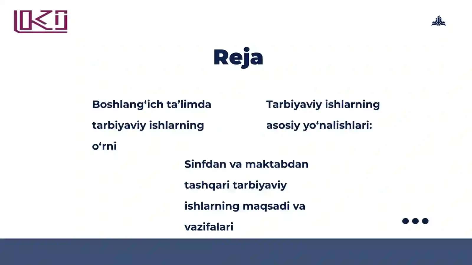 Boshlang'ich taʼlimda Sinfdan va Maktabdan Tashqari Tarbiyaviy Ishlar 2