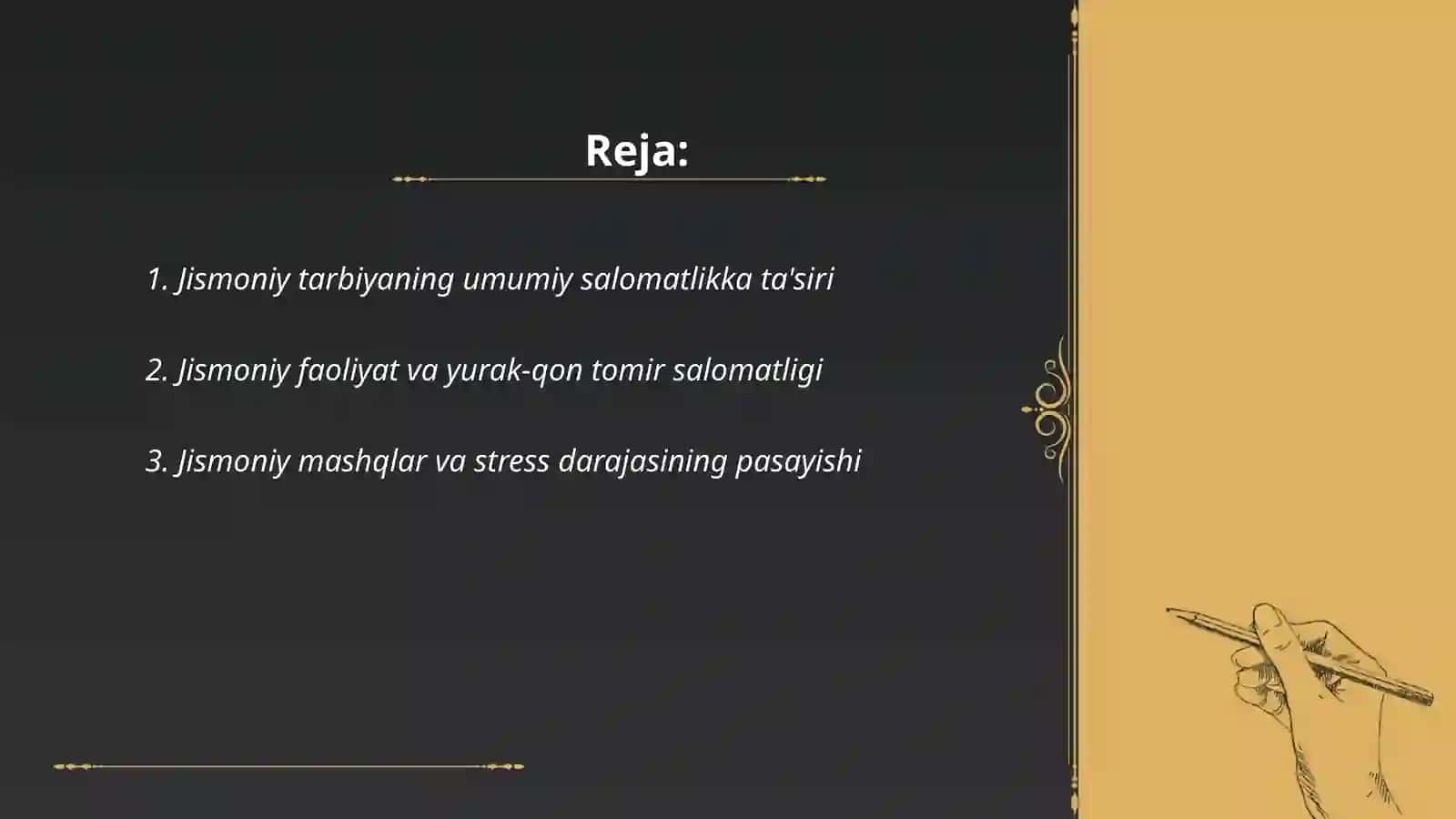 Jismoiniy tarbiyaning salomatlikka ta'siri 2