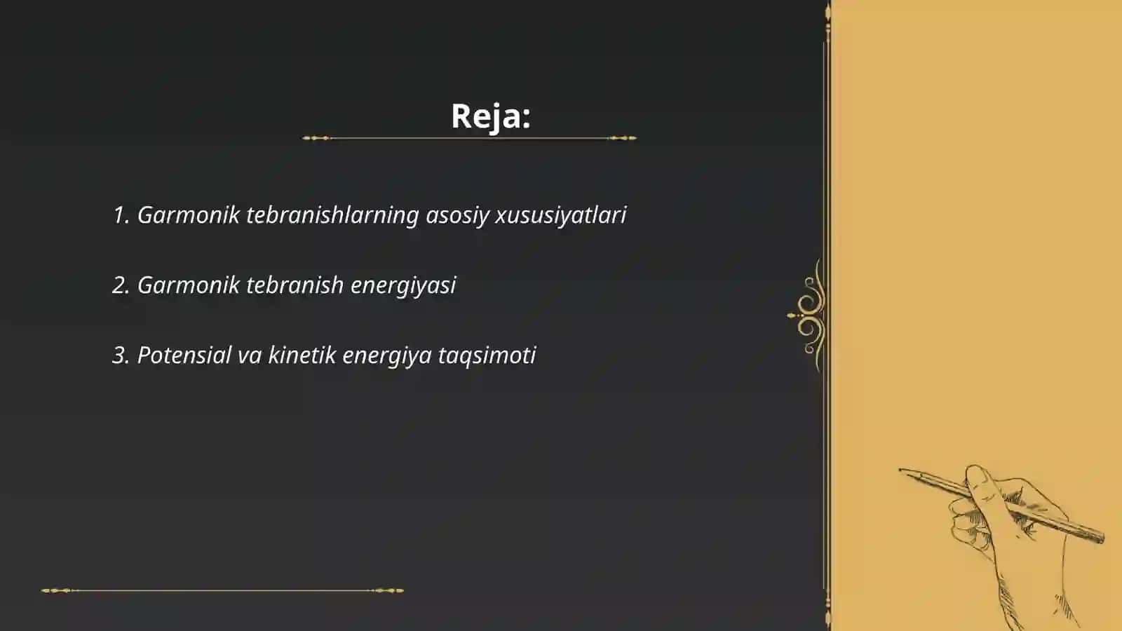Garmonik ossillyator energiyasi 2