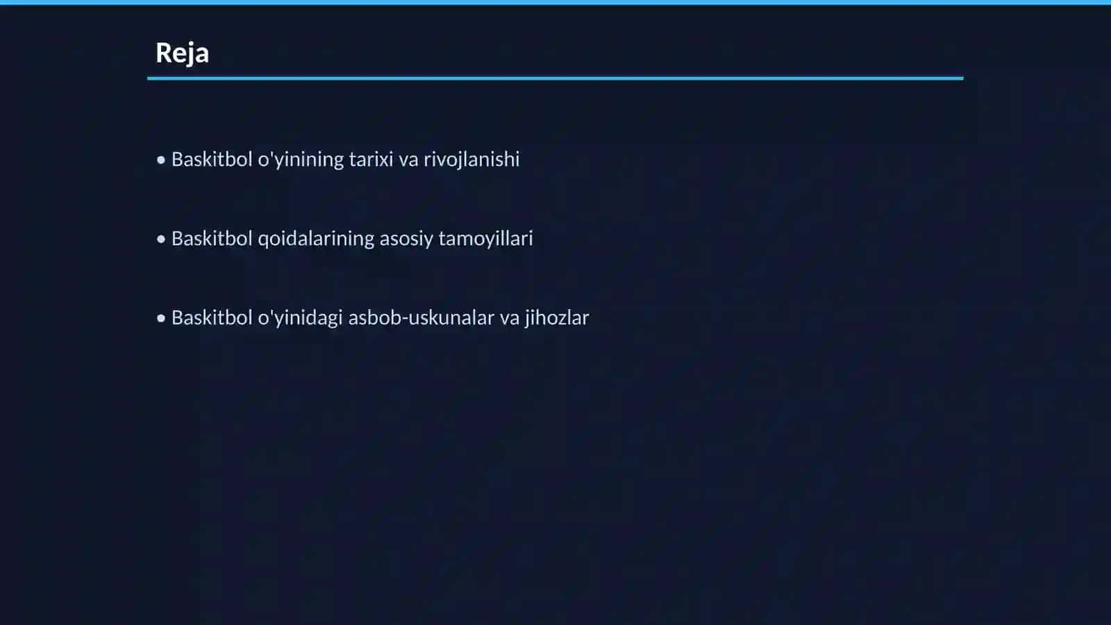 Baskitbol uyini qoydalarini efalutsiyasi va rivojlanishi 2