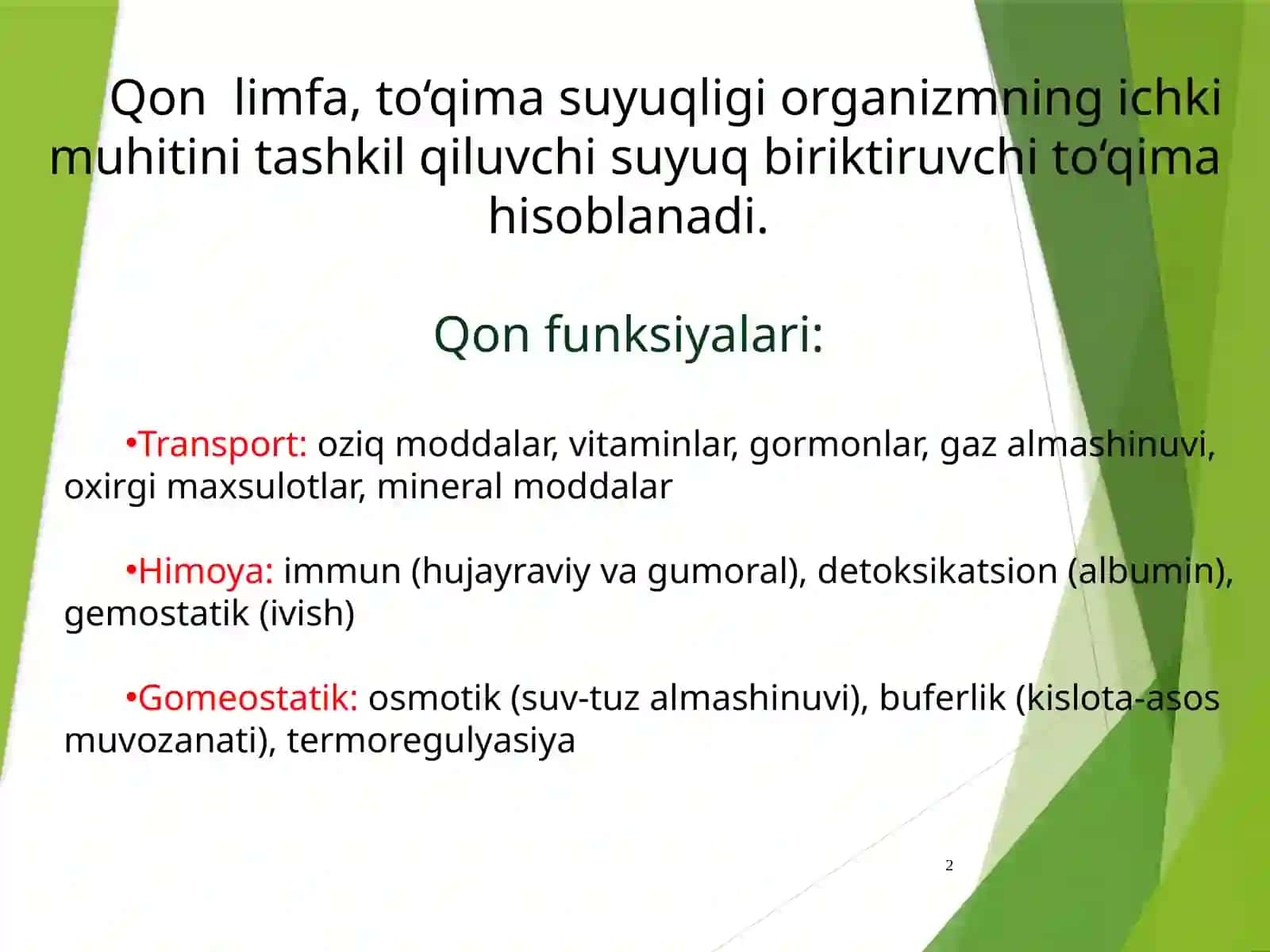 QON VA LIMFA-RETIKULYAR TIZIMI BIOKIMYOSI 2
