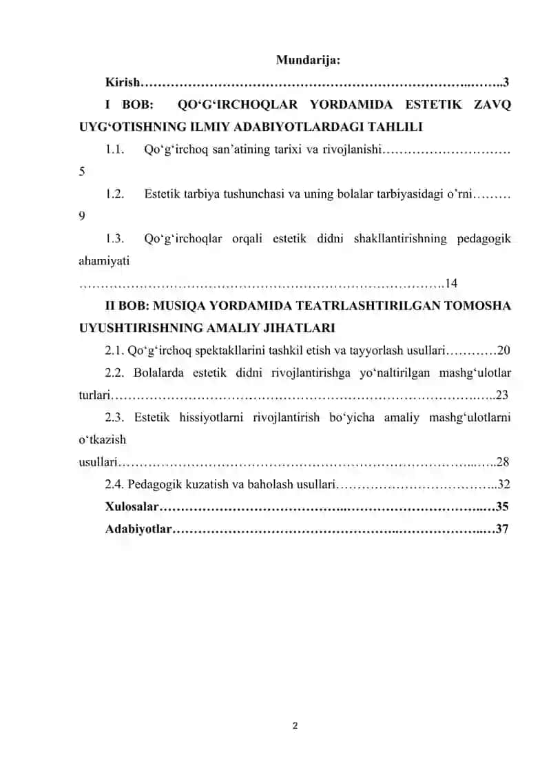 Qoʻgʻirchoqlar yordamida estetik zavq uygʻotish 2