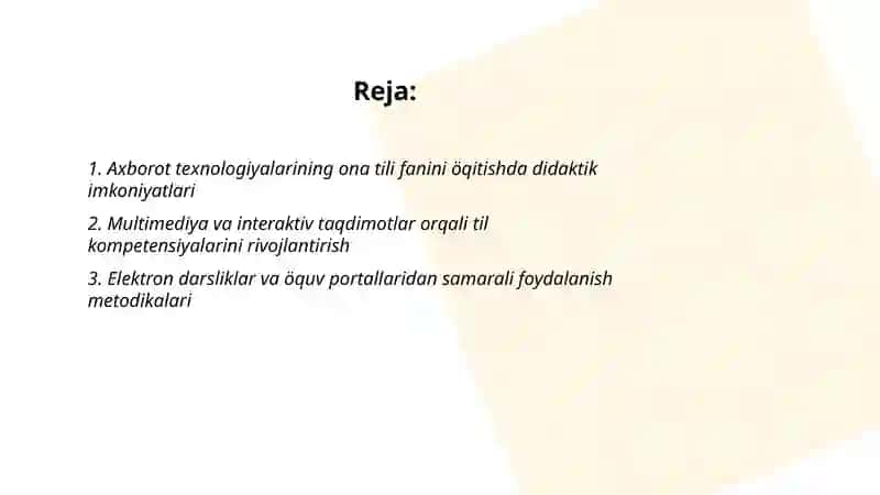 Axborot texnologiyalaridan foydalanish: Pedagogik mahoratni oshirish omili 2