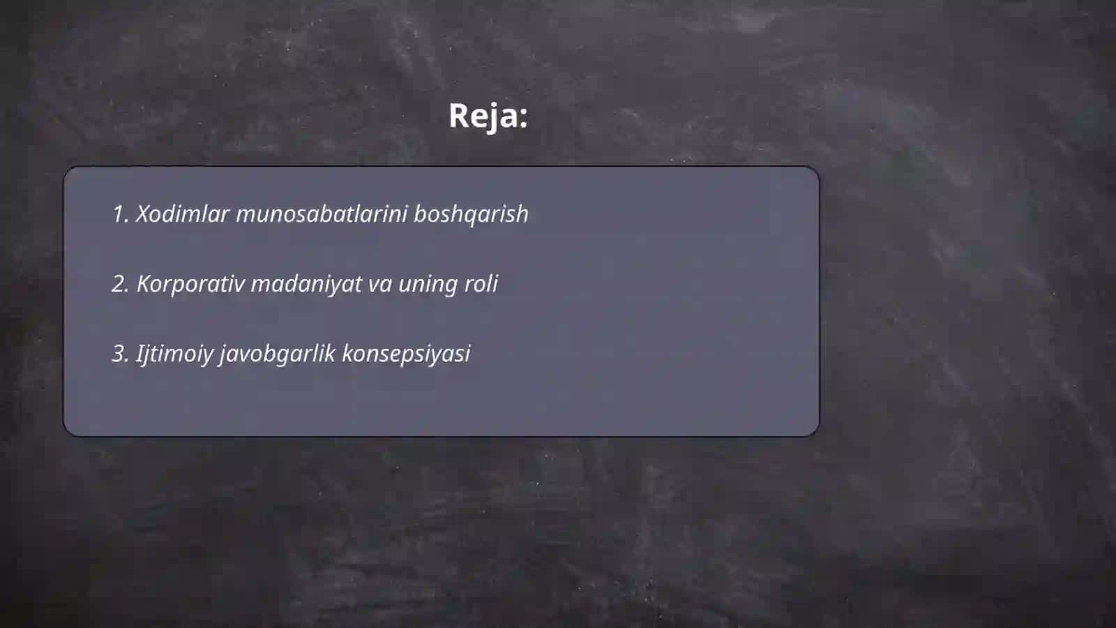 Xodimlar munosabatlari va korporativ ijtimoiy javobgarlik 2