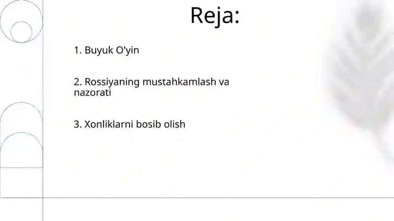 Rassiya imperiyasining o'rta osiyoga harbiy yurishlari 2