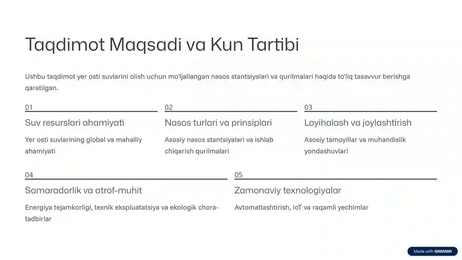 Yer Osti Suvlarini Olish Uchun Mo'ljallangan Nasos Stantsiyalari va Qurilmalari 2
