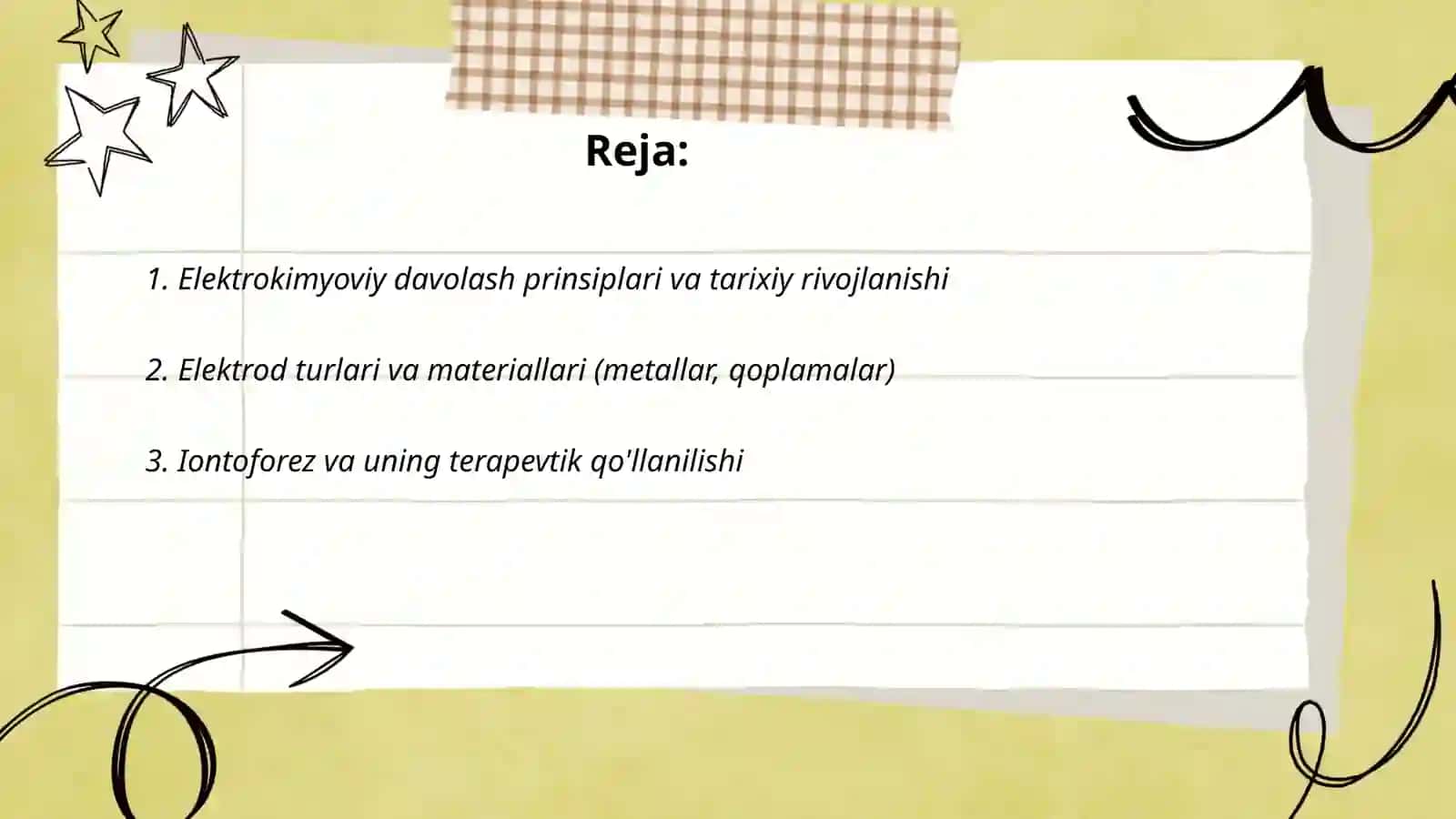 Elektrokimyoviy davolash va diagnostika usullari 2