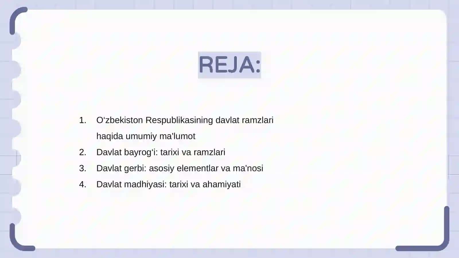 O‘zbekiston Respublikasining davlat ramzlari va ularni qabul qilinishi 2