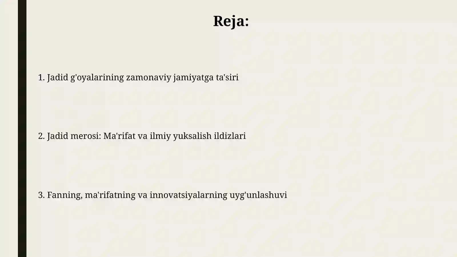 JADIDLAR MEROSI VA ZAMONAVIY JAMIYAT: ILM, MA’RIFAT VA INNOVATSIYA UCHRASHGAN NUQTA 2