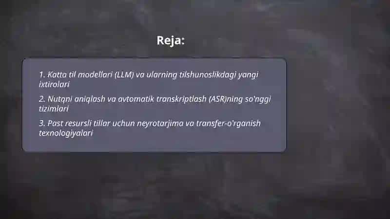 Tilshunoslik fanining eng yangi ixtirolari 2