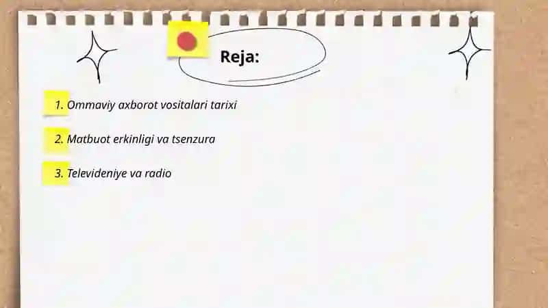 Ommaviy axborot vositalari tarixi 2