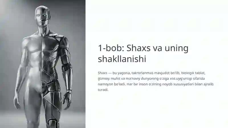 Shaxs Rivojlanishiga Ta'sir Etuvchi Omillar 2