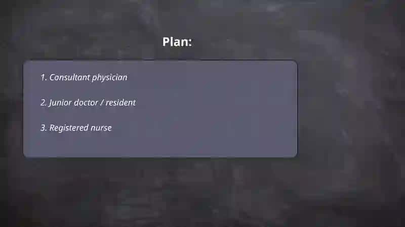 Explore the roles in a hospital team 2