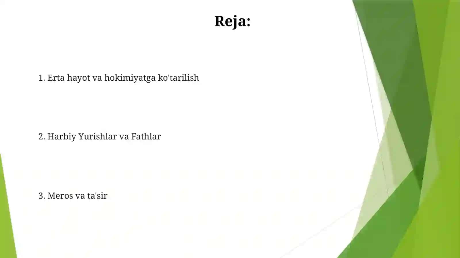 Amir Temur haqida ma'lumot 2
