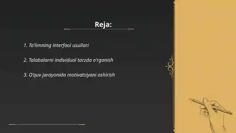 Ta'limning interfaol usullari 2