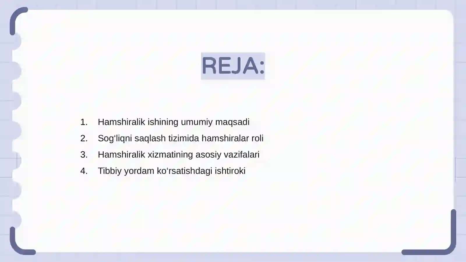 Jamoada hamshiralik ishining maqsadi va vazifalari 2