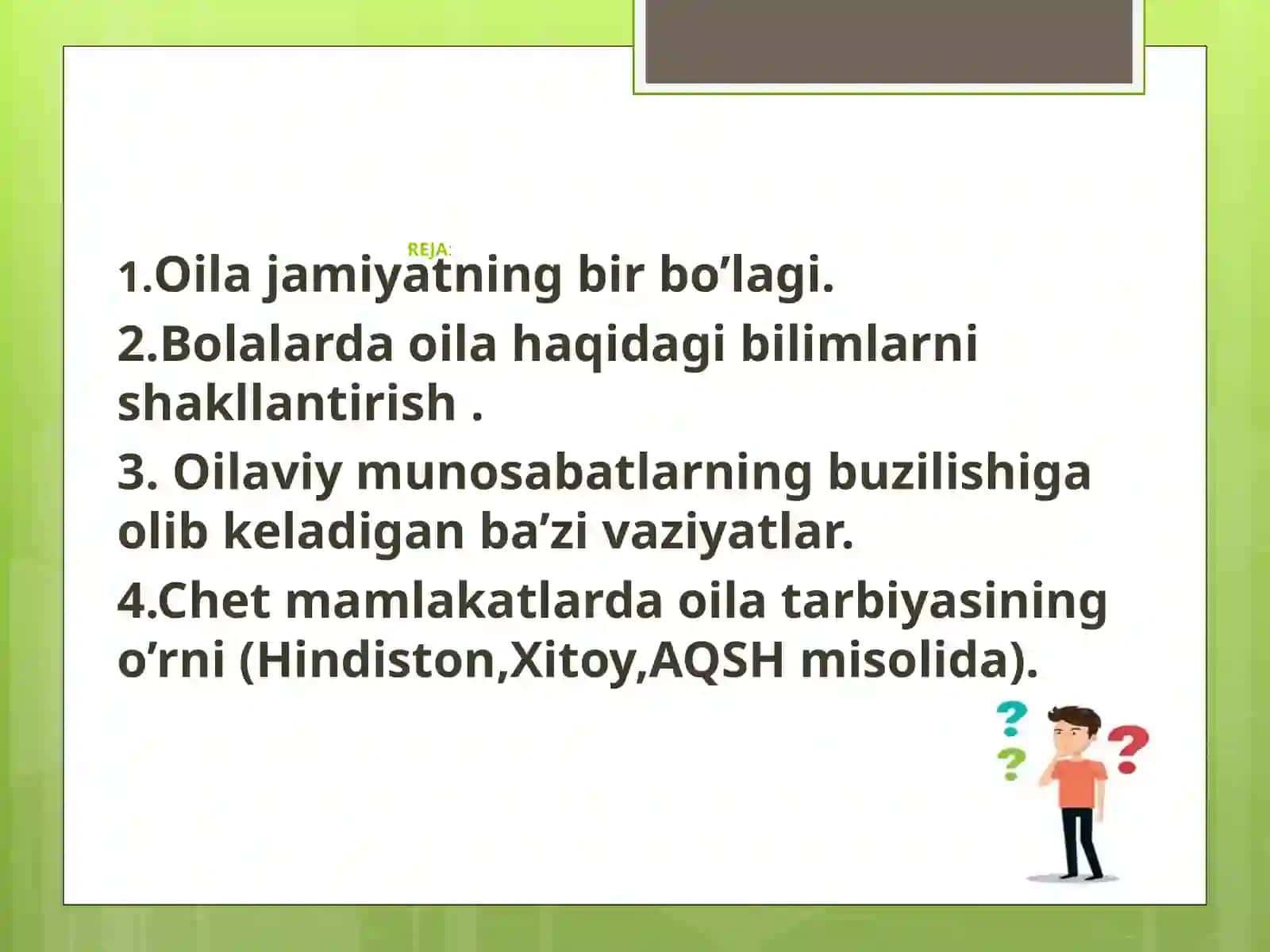 Oiladagi va jamoadagi konfliktlar va ularning yechimlari 2